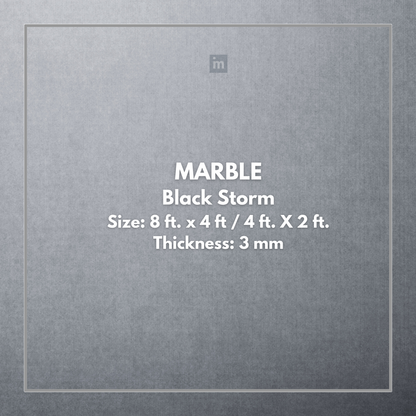 MARBLE  BLACK STORM - STONE VENEER