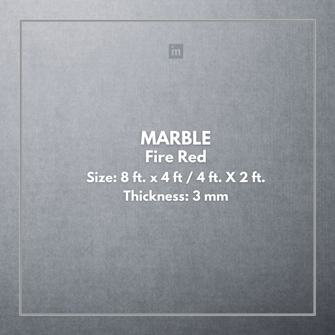 MARBLE FIRE RED - STONE VENEER