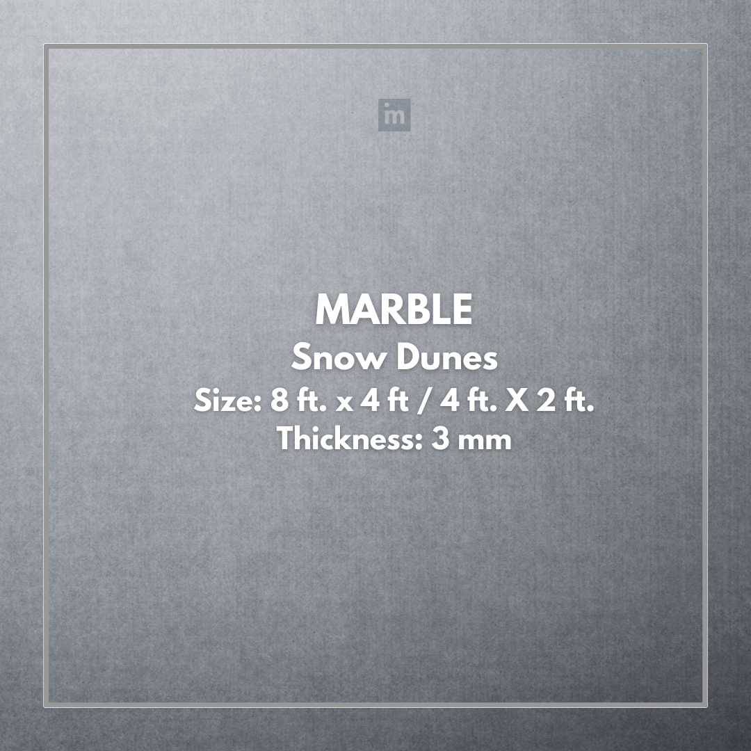 MARBLE  SNOW DUNES  - STONE VENEER