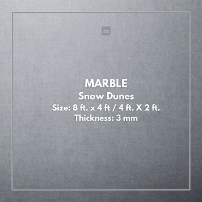 MARBLE  SNOW DUNES  - STONE VENEER