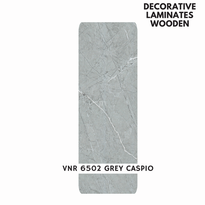 VNR 6502 GREY CASPIO / VENEER FINISH   / DECORATIVE LAMINATE / THINK LUXURY  - 1MM - 8FT x 4FT