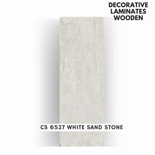 CS - 6527 WHITE SAND STONE / CARBON STONE / DECORATIVE LAMINATE / THINK LUXURY  - 1MM - 8FT x 4FT