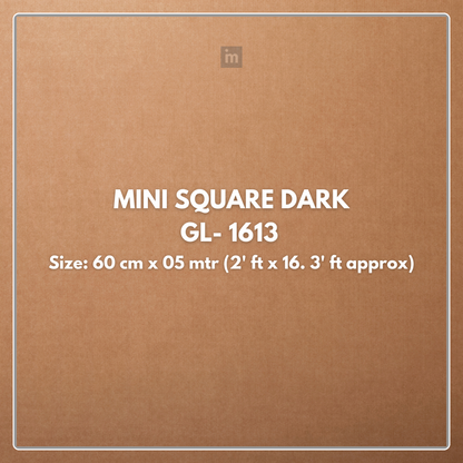 GL-1613 MINI SQUARE DARK - RATTEN CANE - 2FT WIDTH X 16.3FT LENGTH