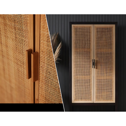 GL-1612 MINI SQUARE NATURAL - RATTEN CANE - 2FT WIDTH X 16.3FT LENGTH