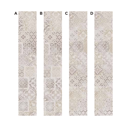 AC: HF001025- MOROCCAN ANTIQUE BEIGE - STONE - MOROCCAN COLLECTION - 8.86INCH X 36INCH X 4MM - CLICK N LOCK TILES - WELSPUN FLOORING