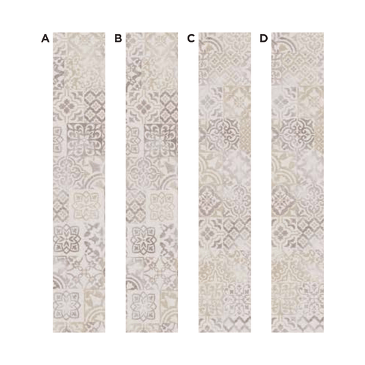 AC: HF001025- MOROCCAN ANTIQUE BEIGE - STONE - MOROCCAN COLLECTION - 8.86INCH X 36INCH X 4MM - CLICK N LOCK TILES - WELSPUN FLOORING