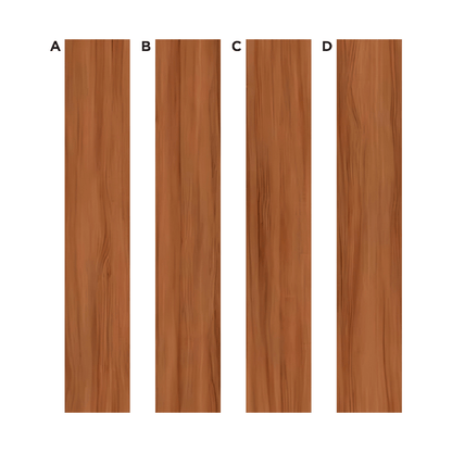 AC: HF000822 - NATURAL TEAK - WOOD - BLISS COLLECTION - 8.86INCH X 48.03INCH X 4MM - CLICK N LOCK TILES - WELSPUN FLOORING