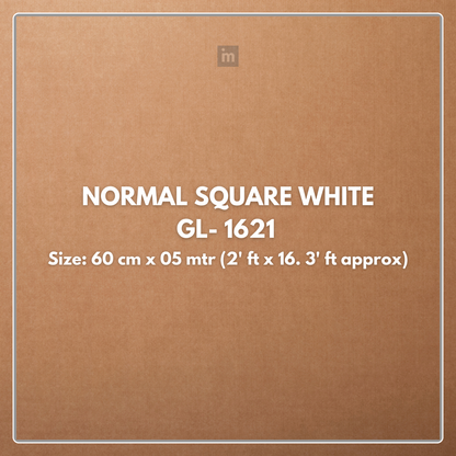 GL-1621 NORAML SQUARE WHITE - RATTEN CANE - 2FT WIDTH X 16.3FT LENGTH