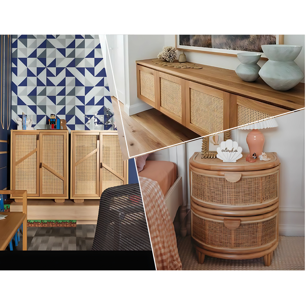 GL-1621 NORAML SQUARE WHITE - RATTEN CANE - 2FT WIDTH X 16.3FT LENGTH