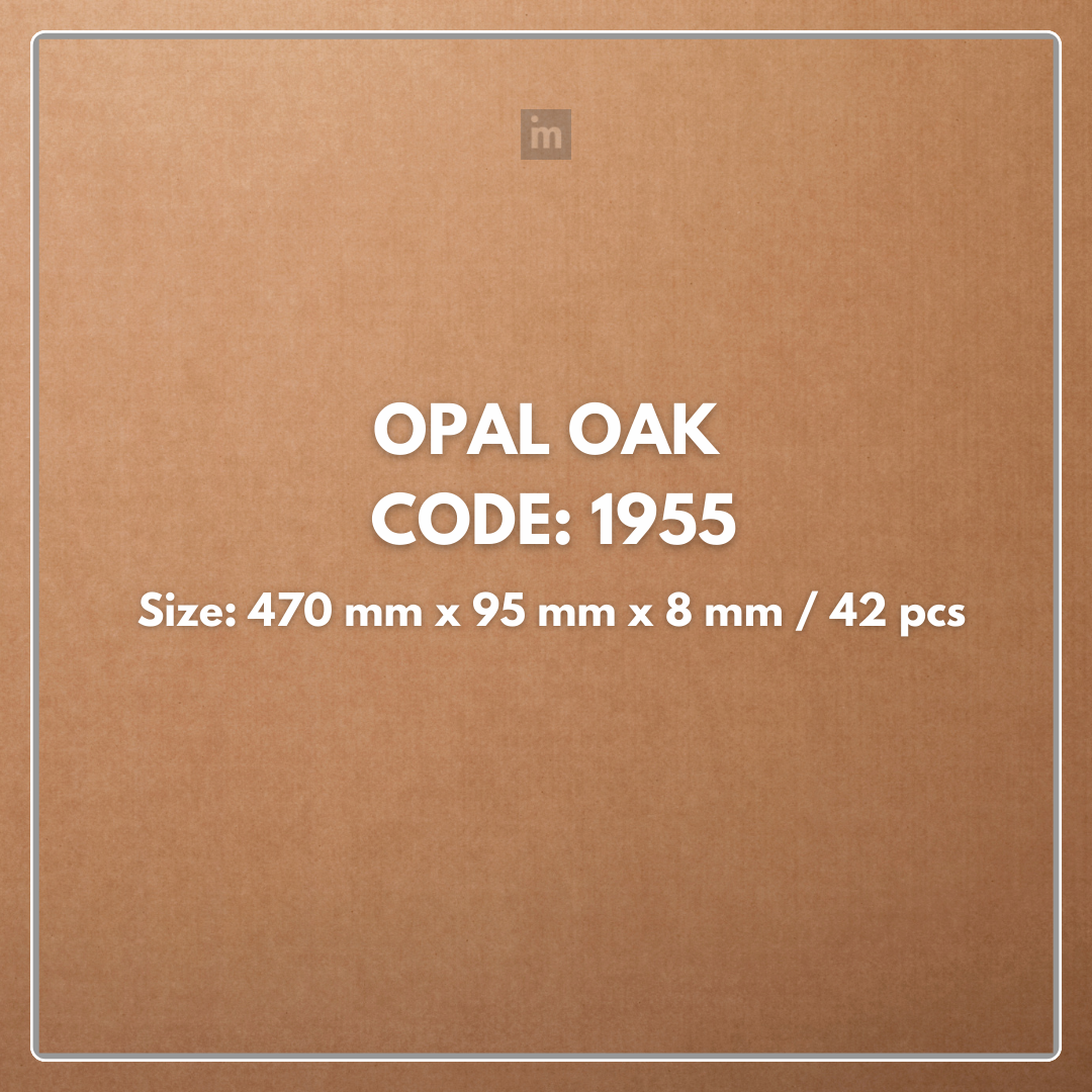 1955 - OPAL OAK - AC5 470MM X 95MM X 8MM - MARVEL - SPILL DEFENCE TECHNOLOGY - HERRINGBONE - LAMINATE FLOORING