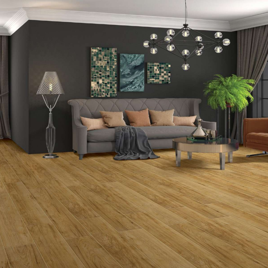 655 - ORCHARD OAK - AC5 1217MM X 197MM X 12MM - RADIANT - LAMINATE WOODEN FLOORING