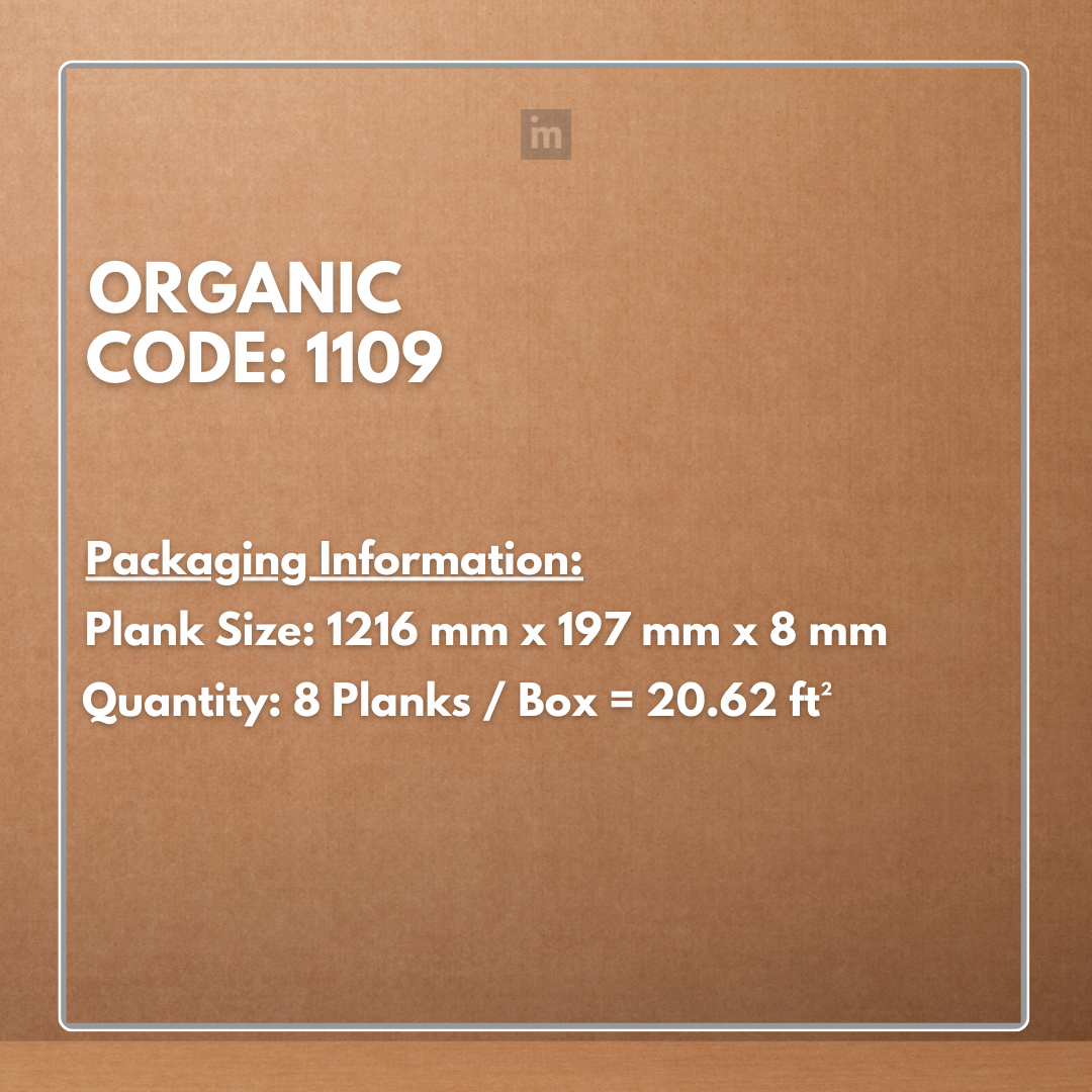 1109 - ORGANIC - AC5 1216MM X 197MM X 8MM - ROBUST COLLECTION - LAMINATE WOODEN  FLOORING