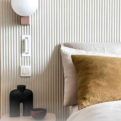 PD- 2001 - 12 MM HDHMR FLUTED PANEL - 3D PANEL (8 FT X 4FT ) - MDF FLUTED SERIES