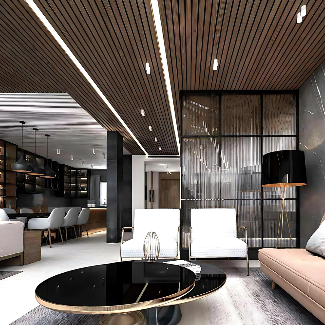 PD- 2003 - 12 MM HDHMR FLUTED PANEL - 3D PANEL (8 FT X 4FT ) - MDF FLUTED SERIES