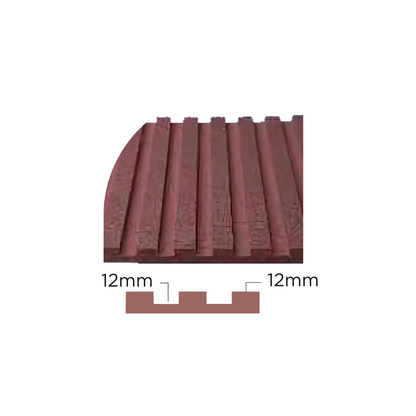 PD- 2003 - 12 MM HDHMR FLUTED PANEL - 3D PANEL (8 FT X 4FT ) - MDF FLUTED SERIES