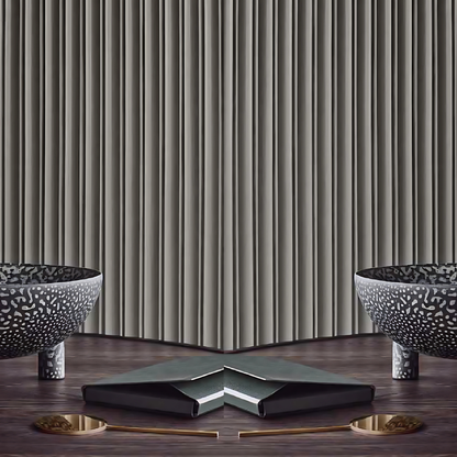 PD- 2004 - 12 MM HDHMR FLUTED PANEL - 3D PANEL (8 FT X 4FT ) - MDF FLUTED SERIES