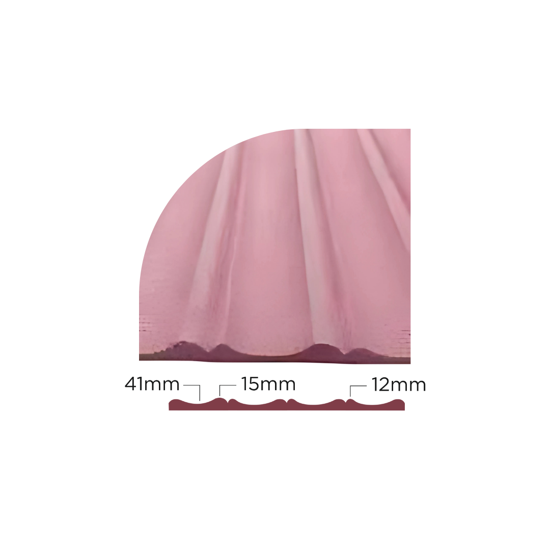 PD- 2011 ( 3D )  - 12 MM HDHMR FLUTED PANEL - 3D PANEL (8 FT X 4FT ) - MDF FLUTED SERIES