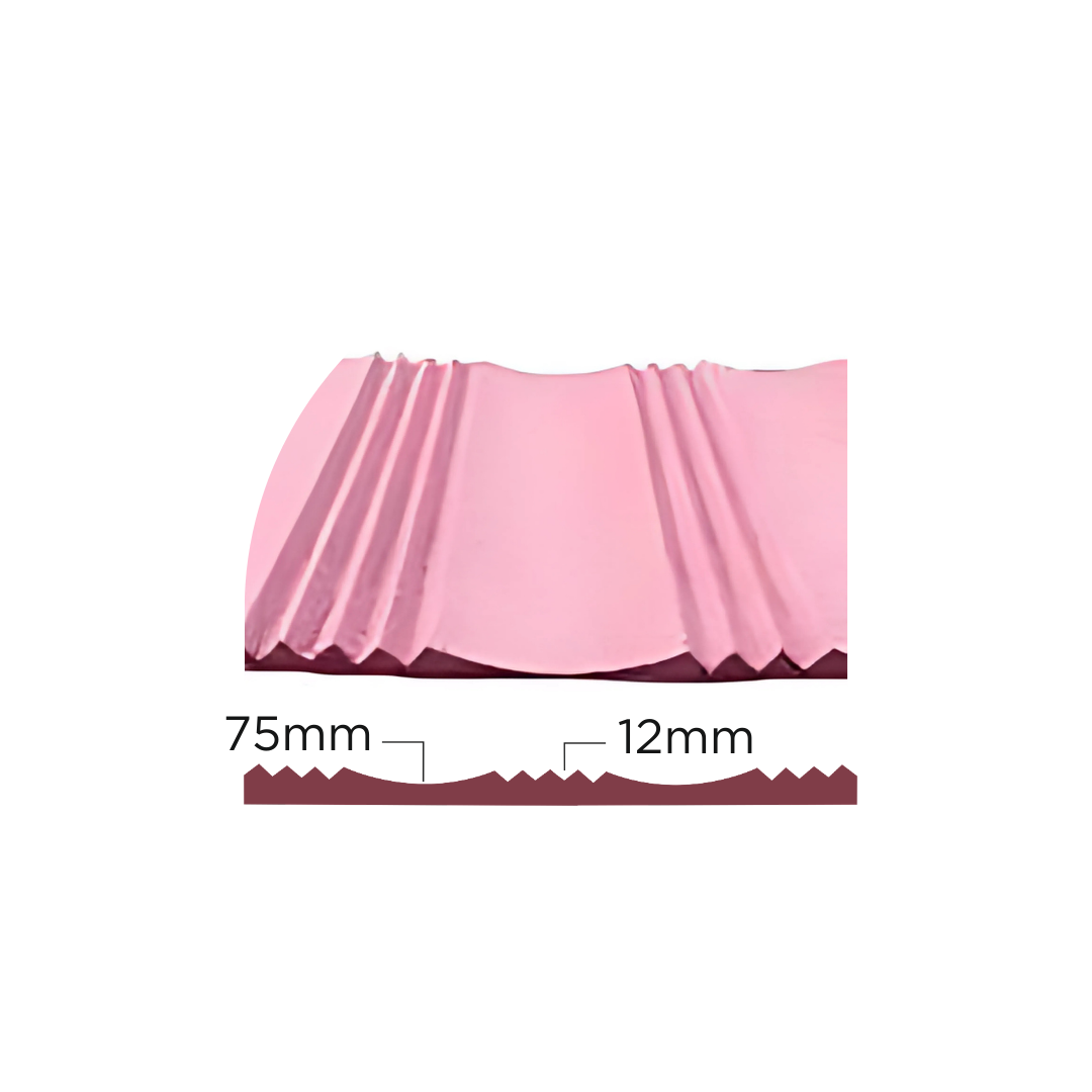 PD- 2012 ( 3D )  - 12 MM HDHMR FLUTED PANEL - 3D PANEL (8 FT X 4FT ) - MDF FLUTED SERIES