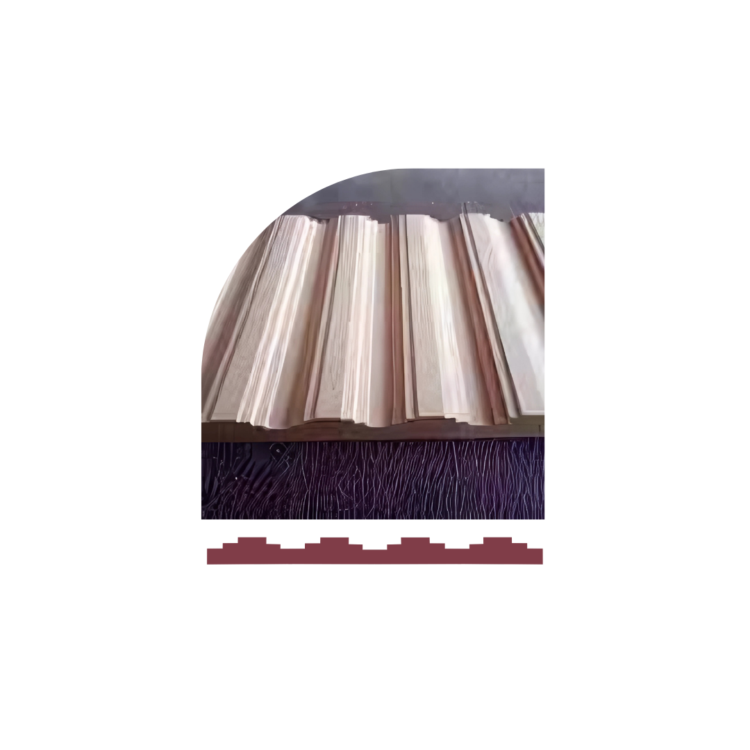 PD- 2014 ( 3D )  - 12 MM HDHMR FLUTED PANEL - 3D PANEL (8 FT X 4FT ) - MDF FLUTED SERIES