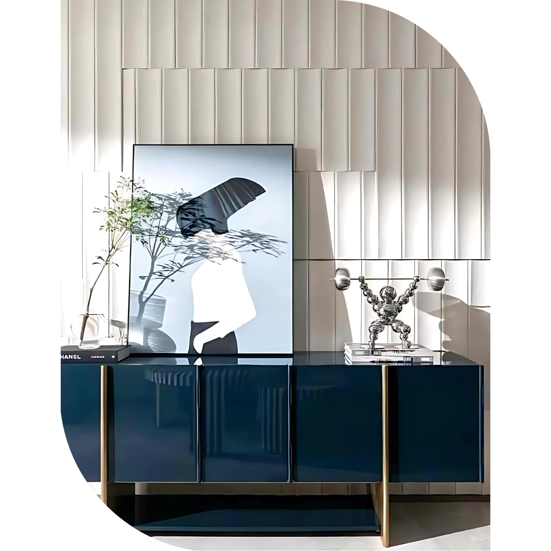 PD- 2018 ( 3D )  - 12 MM HDHMR FLUTED PANEL - 3D PANEL (8 FT X 4FT ) - MDF FLUTED SERIES