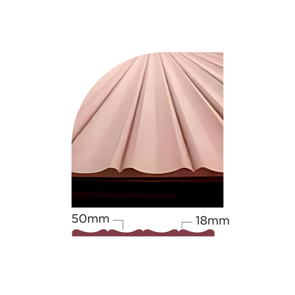 PD- 2018 ( 3D )  - 12 MM HDHMR FLUTED PANEL - 3D PANEL (8 FT X 4FT ) - MDF FLUTED SERIES