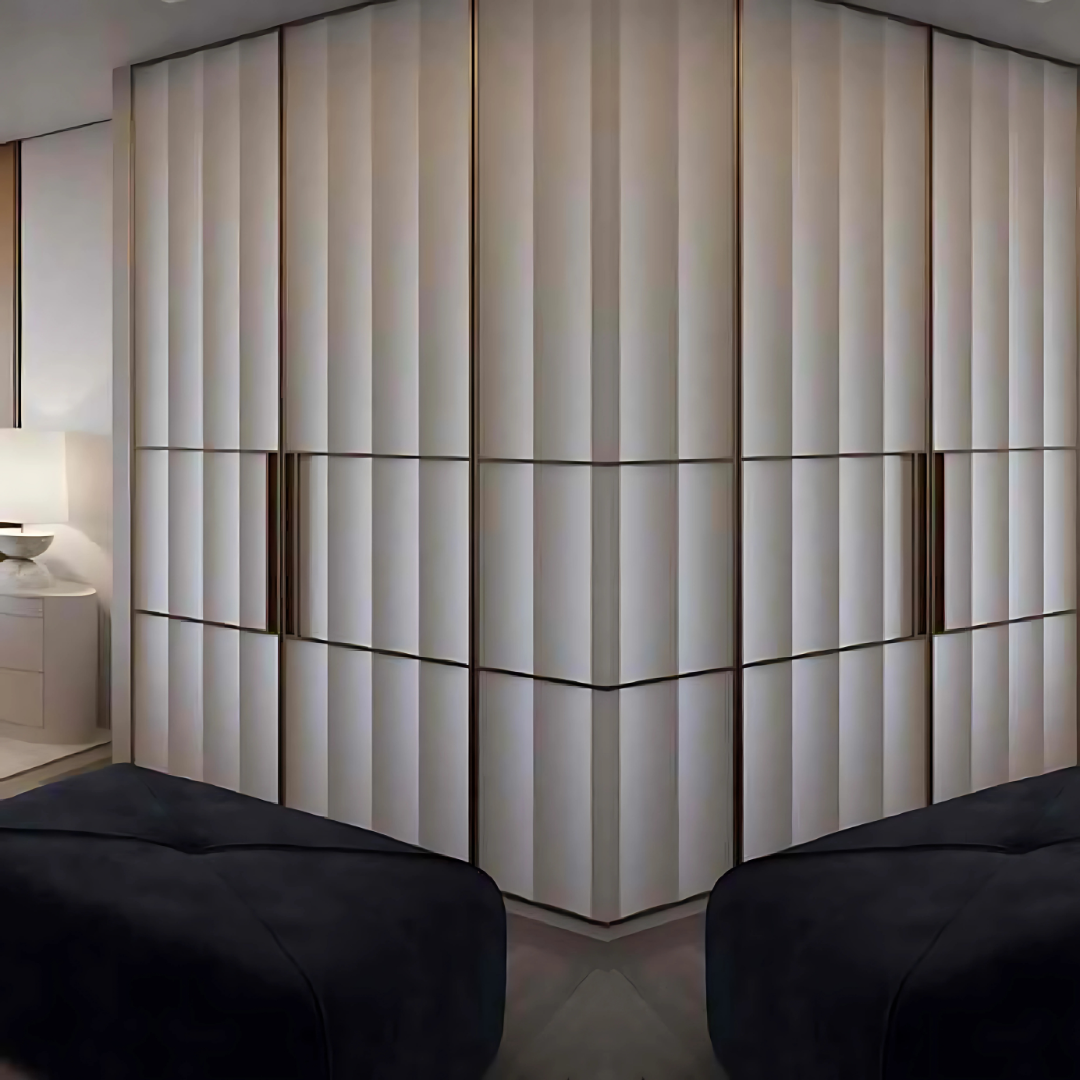 PD- 2022  - 12 MM HDHMR FLUTED PANEL - 3D PANEL (8 FT X 4FT ) - MDF FLUTED SERIES