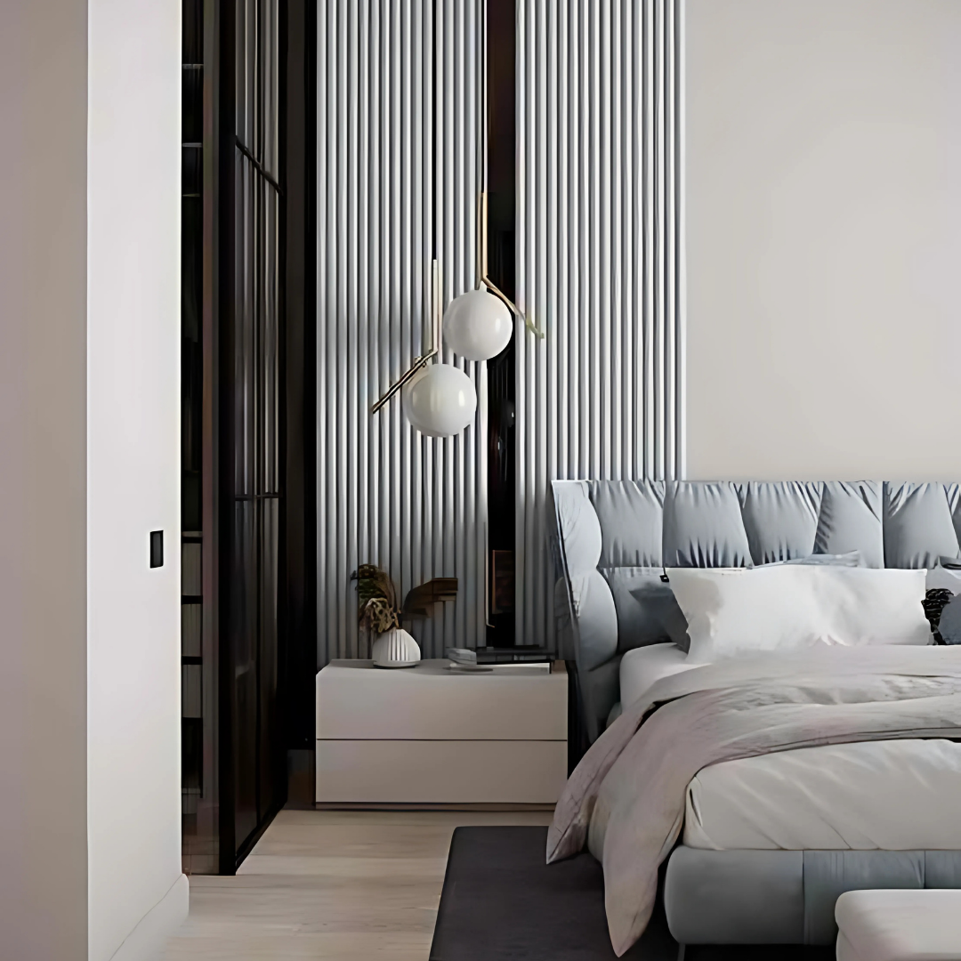 PD- 2024 (3D )  - 12 MM HDHMR FLUTED PANEL - 3D PANEL (8 FT X 4FT ) - MDF FLUTED SERIES