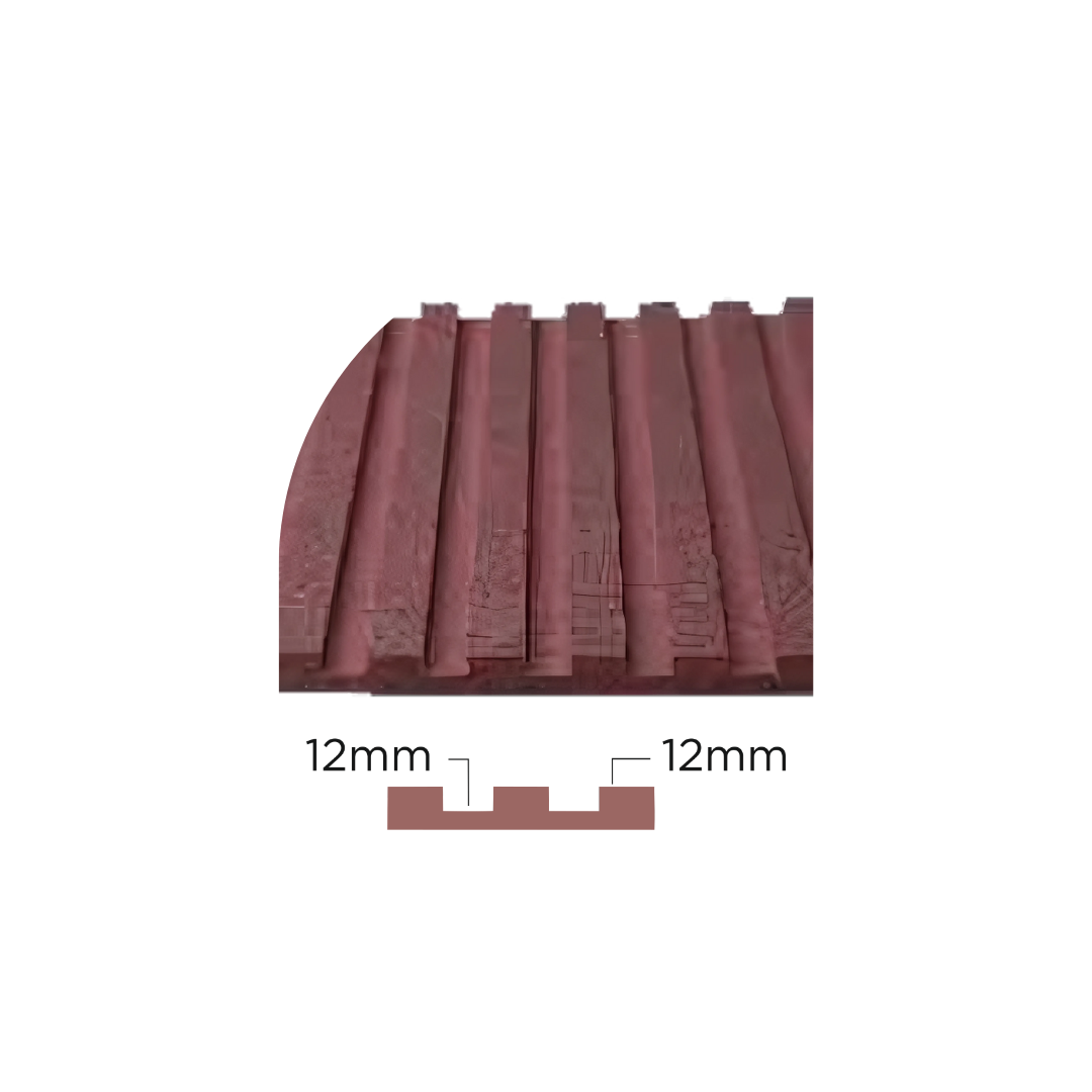 PD- 2103 - 08 MM HDHMR FLUTED PANEL - 3D PANEL (8 FT X 4FT ) - MDF FLUTED SERIES