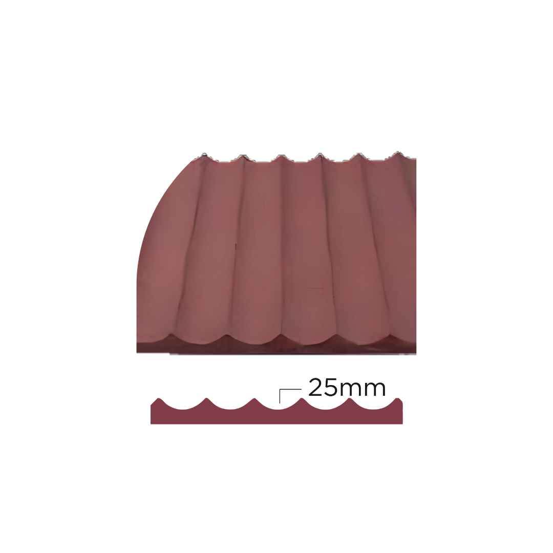PD- 2104 - 08 MM HDHMR FLUTED PANEL - 3D PANEL (8 FT X 4FT ) - MDF FLUTED SERIES