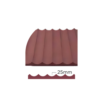 PD- 2104 - 08 MM HDHMR FLUTED PANEL - 3D PANEL (8 FT X 4FT ) - MDF FLUTED SERIES