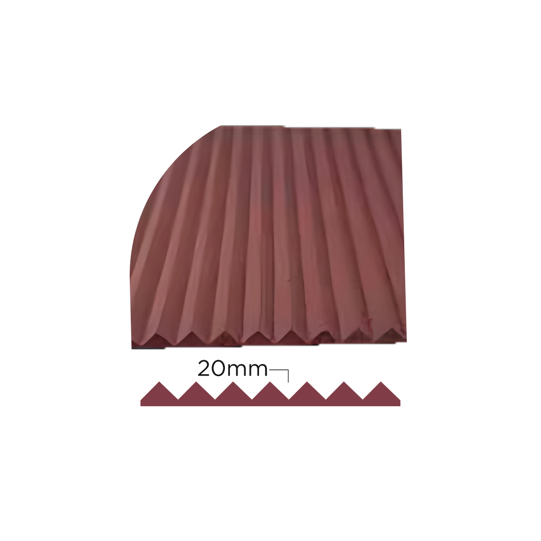 PD- 2110 - 08 MM HDHMR FLUTED PANEL - 3D PANEL (8 FT X 4FT ) - MDF FLUTED SERIES