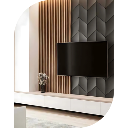 PD- 3092 - 12 MM  HDHMR MDF PANEL -  ( 8 FT X 4FT  ) - MDF 3D BOARD