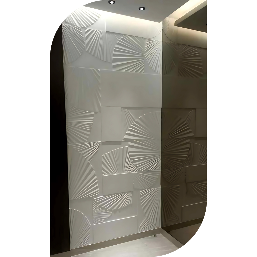 PD- 3233 - 18 MM  HDHMR MDF PANEL -  ( 8 FT X 4FT  ) - MDF 3D BOARD