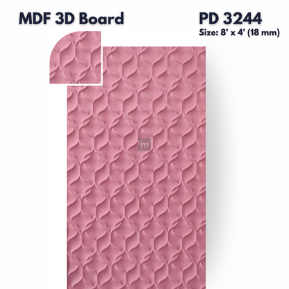 PD- 3244 - 18 MM  HDHMR MDF PANEL -  ( 8 FT X 4FT  ) - MDF 3D BOARD