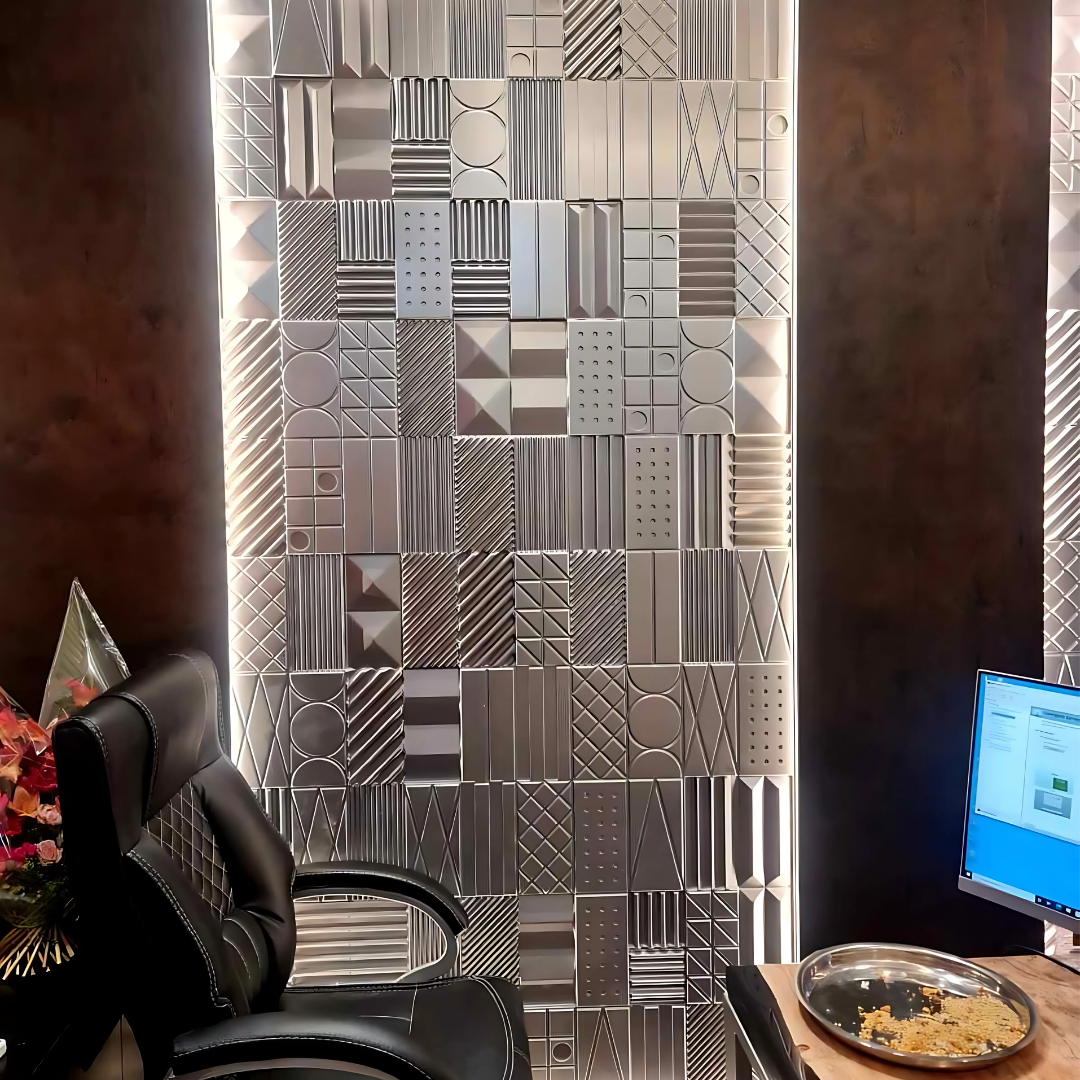 PD- 3259 - 18 MM  HDHMR MDF PANEL -  ( 8 FT X 4FT  ) - MDF 3D BOARD