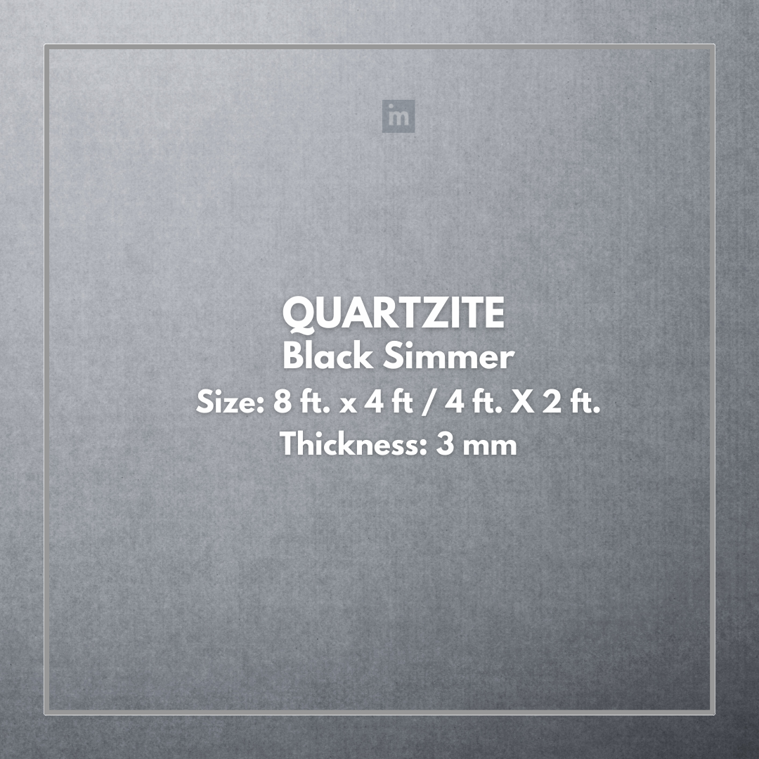 QUARTZITE BLACK SIMMER - STONE VENEER