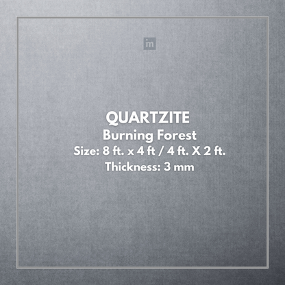 QUARTZITE BURNING FOREST - STONE VENEER