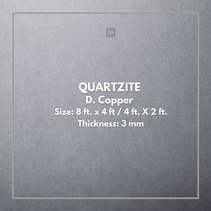 QUARTZITE D. COPPER - STONE VENEER