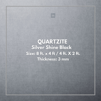 QUARTZITE SILVER SHINE BLACK - STONE VENEER