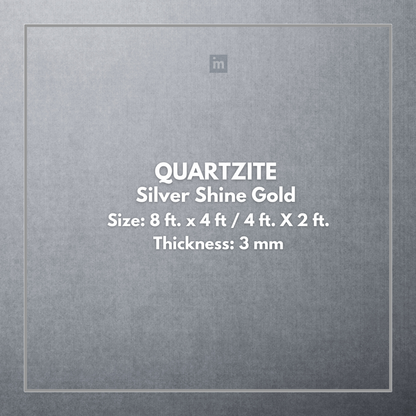 QUARTZITE SILVER SHINE GOLD - STONE VENEER