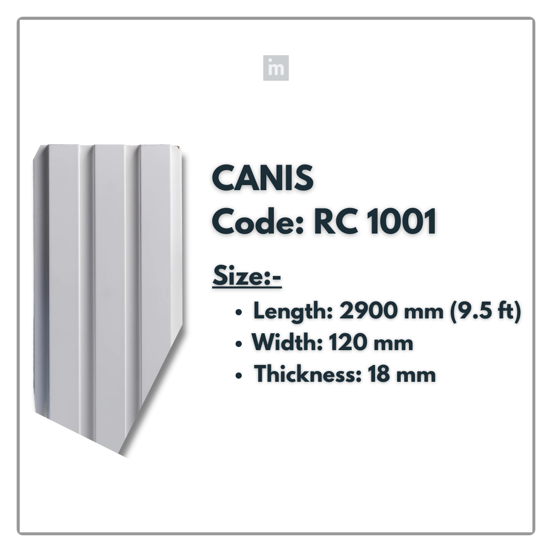 RC 1001 / LOUVERS / FLUTED PANELS / 120 MM x 2900 MM x 18 MM / PREMIUM HDF SLATS