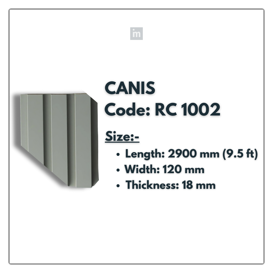 RC 1002 / LOUVERS / FLUTED PANELS / 120 MM x 2900 MM x 18 MM / PREMIUM HDF SLATS