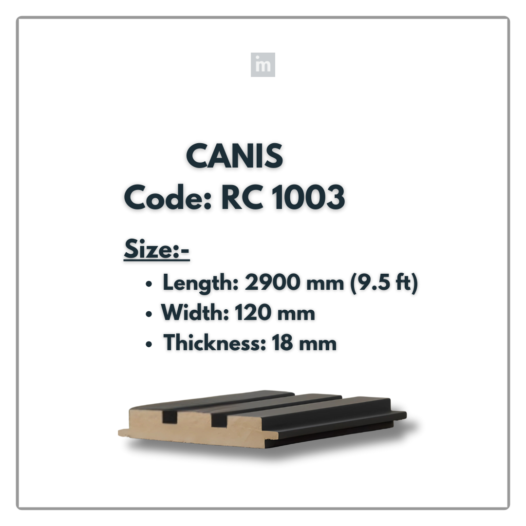 RC 1003 / LOUVERS / FLUTED PANELS / 120 MM x 2900 MM x 18 MM / PREMIUM HDF SLATS