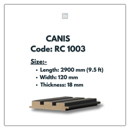 RC 1003 / LOUVERS / FLUTED PANELS / 120 MM x 2900 MM x 18 MM / PREMIUM HDF SLATS