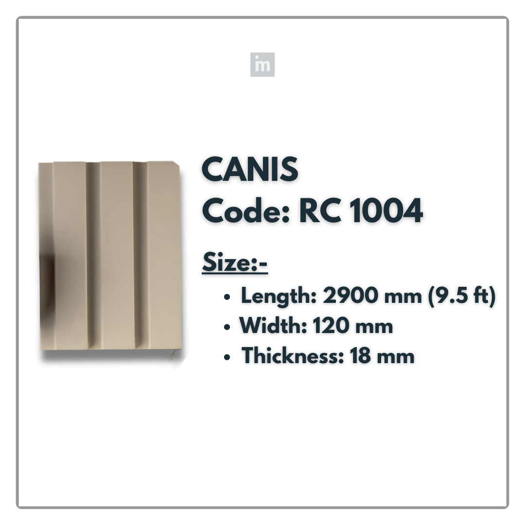 RC 1004 / LOUVERS / FLUTED PANELS / 120 MM x 2900 MM x 18 MM / PREMIUM HDF SLATS