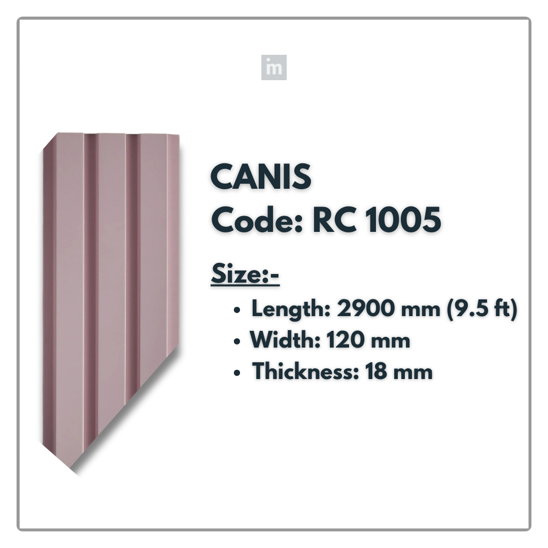 RC 1005 / LOUVERS / FLUTED PANELS / 120 MM x 2900 MM x 18 MM / PREMIUM HDF SLATS