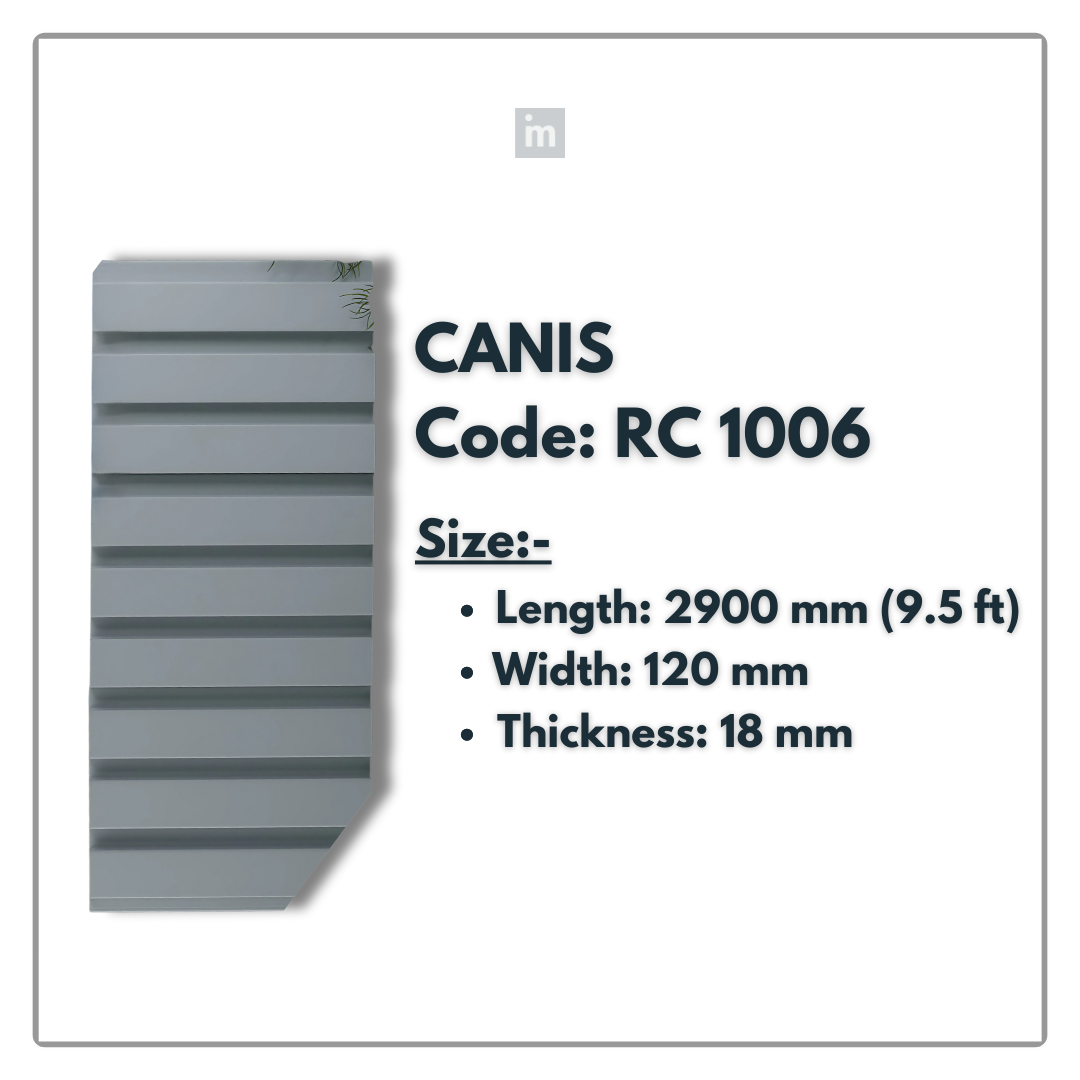 RC 1006 / LOUVERS / FLUTED PANELS / 120 MM x 2900 MM x 18 MM / PREMIUM HDF SLATS