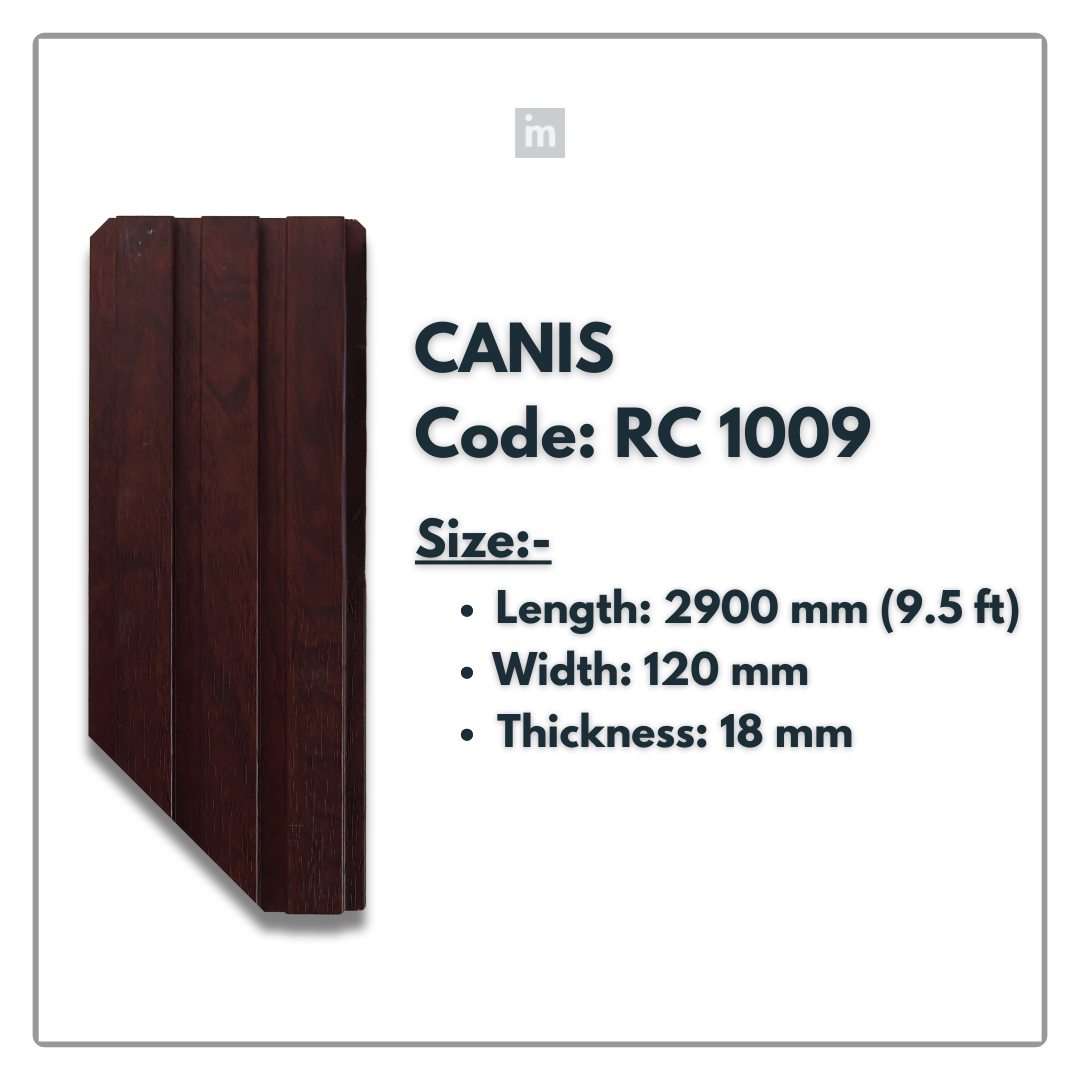 RC 1009 / LOUVERS / FLUTED PANELS / 120 MM x 2900 MM x 18 MM / PREMIUM HDF SLATS