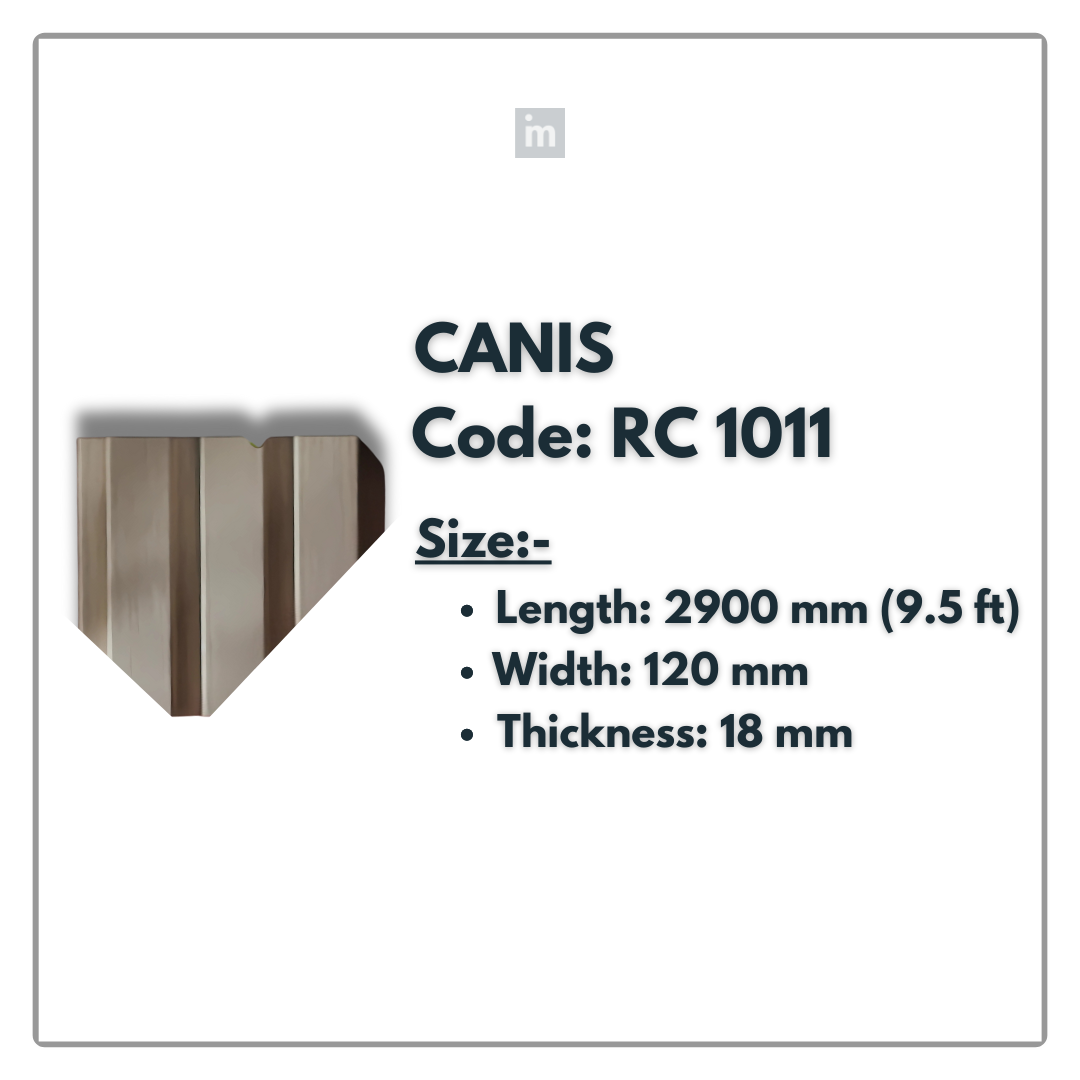 RC 1011 / LOUVERS / FLUTED PANELS / 120 MM x 2900 MM x 18 MM / PREMIUM HDF SLATS