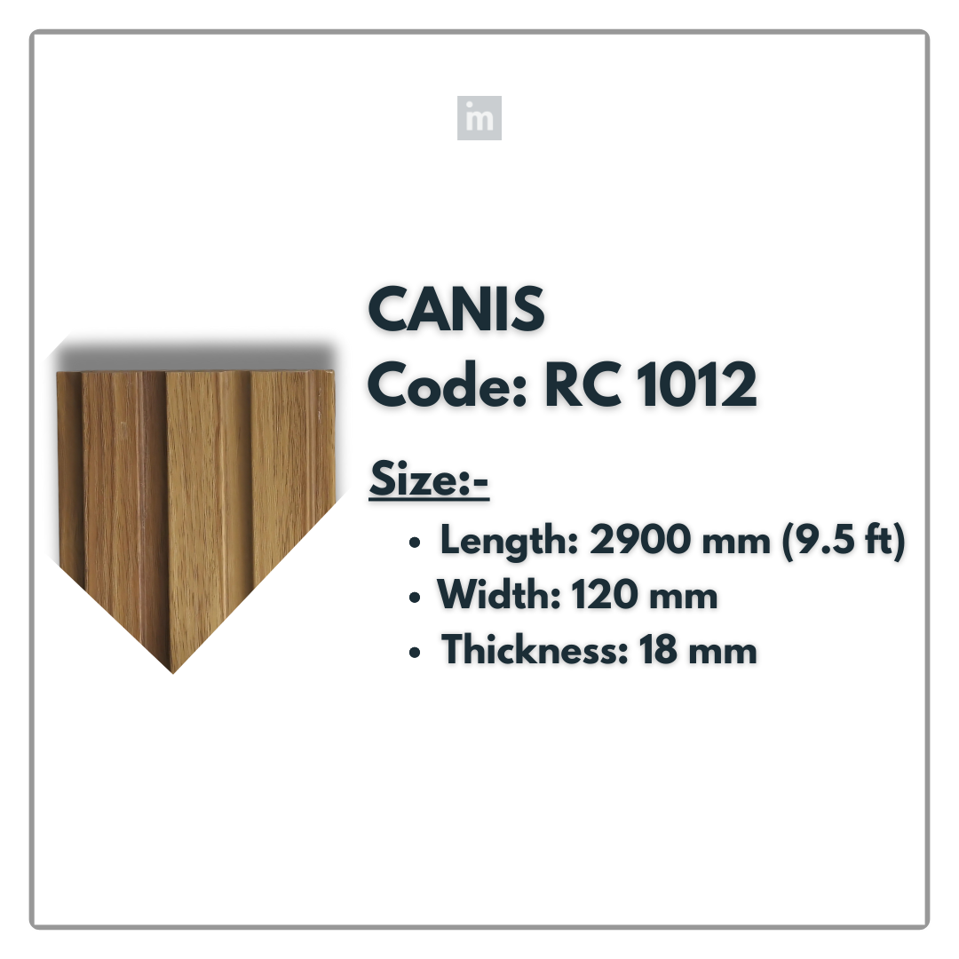 RC 1012 / LOUVERS / FLUTED PANELS / 120 MM x 2900 MM x 18 MM / PREMIUM HDF SLATS